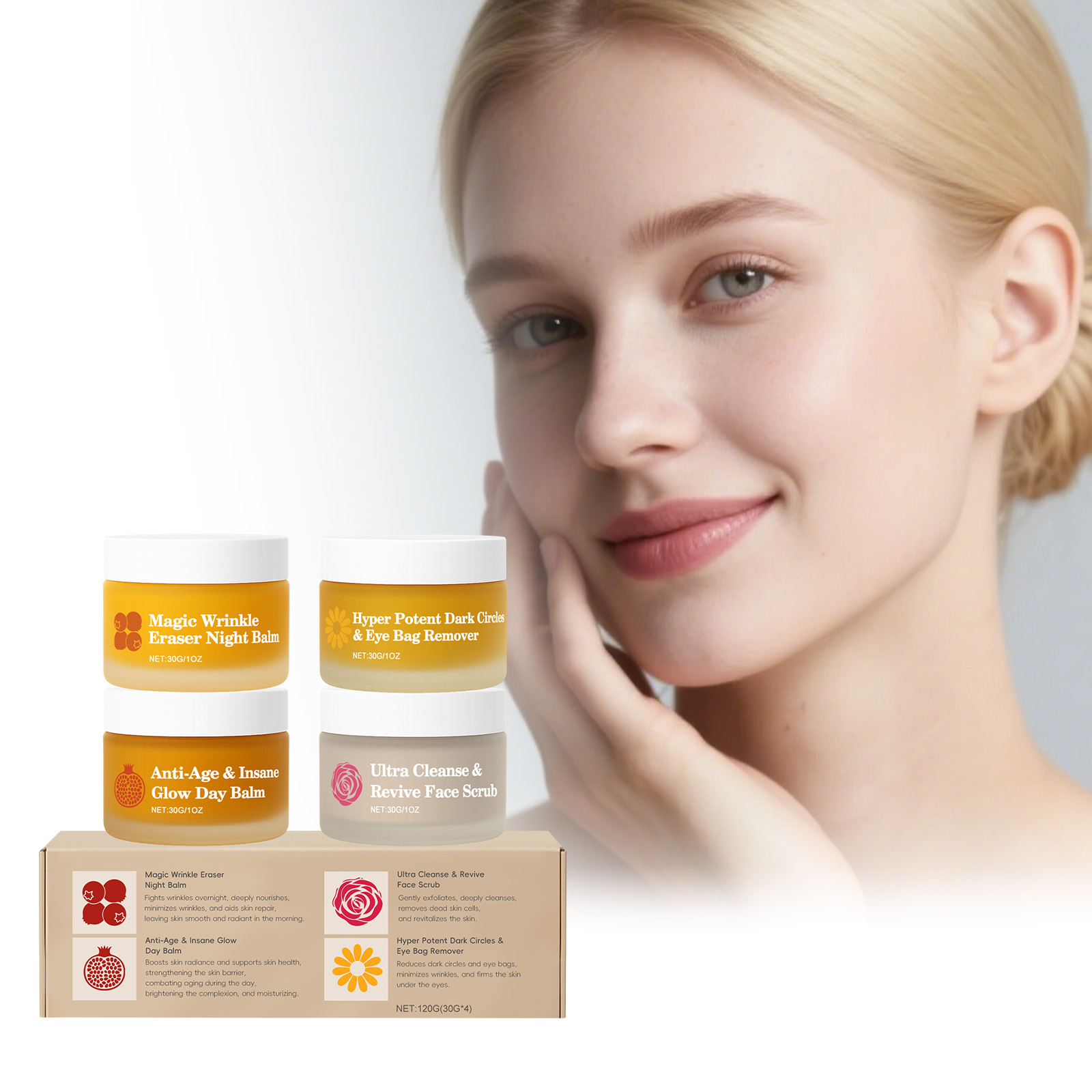Anti-Aging Face Cream - 다기능 데이 & 나이트 스킨케어 세트