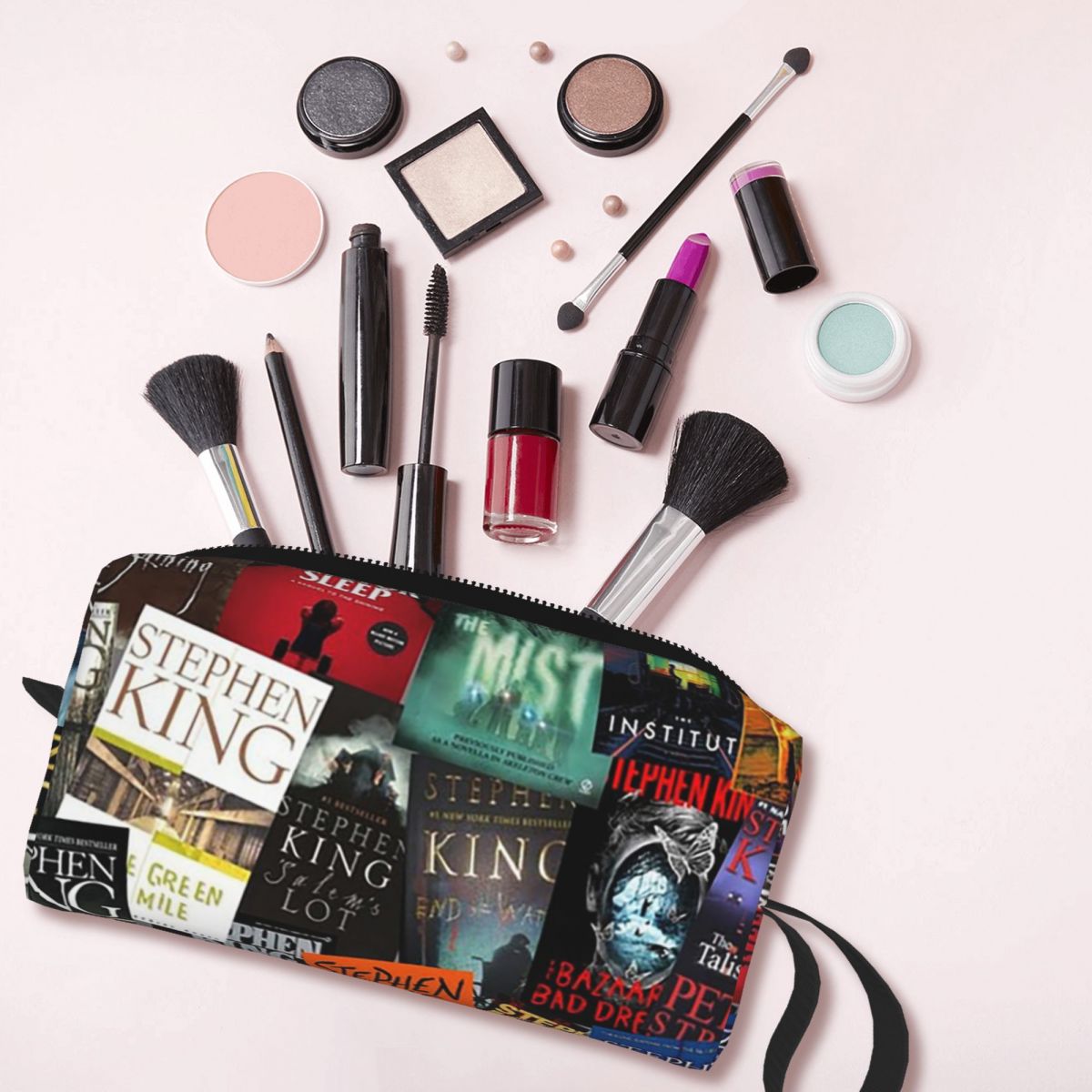 Beauty Book Makeup Kit - 스티븐 킹 북 커버 호러 북웜