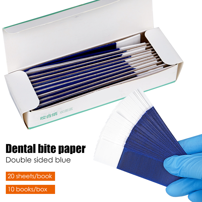 Teeth Whitening Strips - 200Pcs 치과용 교합지 양면 바이트 스트립