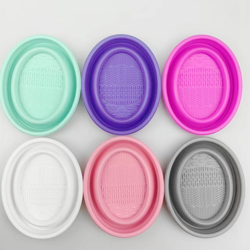 접이식 파우더 퍼프 클리닝 볼 아이섀도우 브러쉬 세척  - Beauty Makeup Organizer 리뷰 및 가격