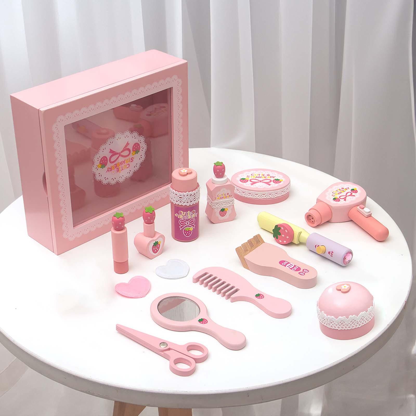 나무로 만든 화장 놀이 세트 여자아이들을 위한 학습 장 - Beauty Makeup Game 리뷰 및 가격