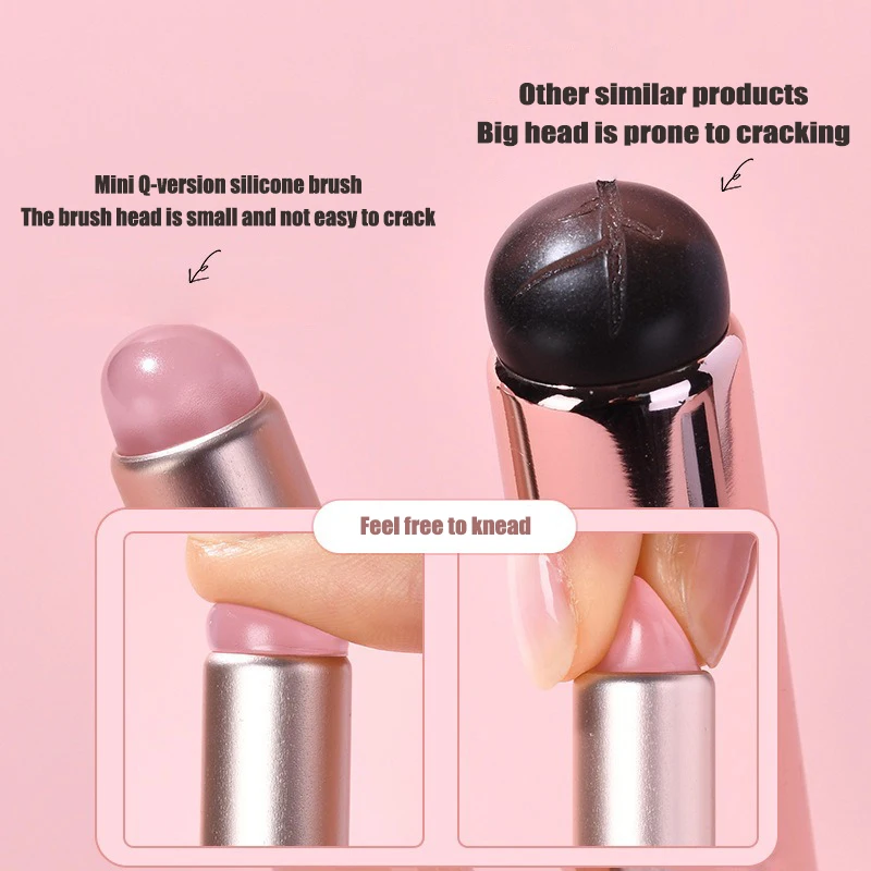 1Pcs 네일 아트 실리콘 애플리케이터 스틱 브러쉬 립 - Contour Palette Stick 리뷰 및 가격