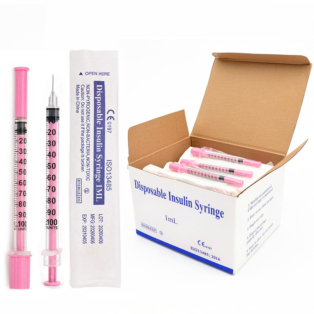 100개/박스 뷰티용 1ml 핑크 인슐린 주사기 30G - Beauty Makeup Organizer 리뷰 및 가격