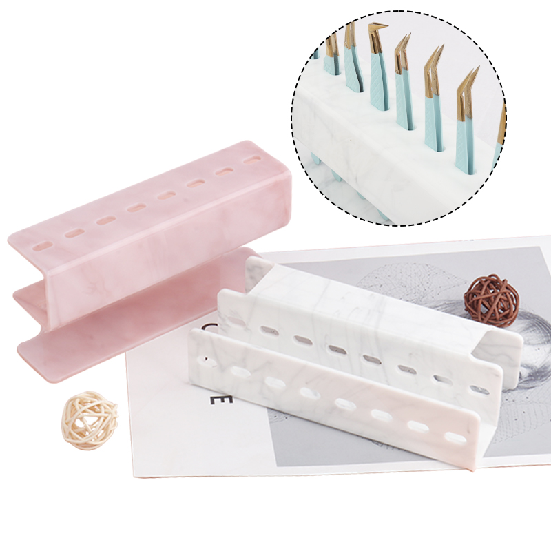 8홀 핀셋 디스플레이 스탠드 속눈썹 연장 핀셋 홀더 정 - Beauty Makeup Organizer 리뷰 및 가격